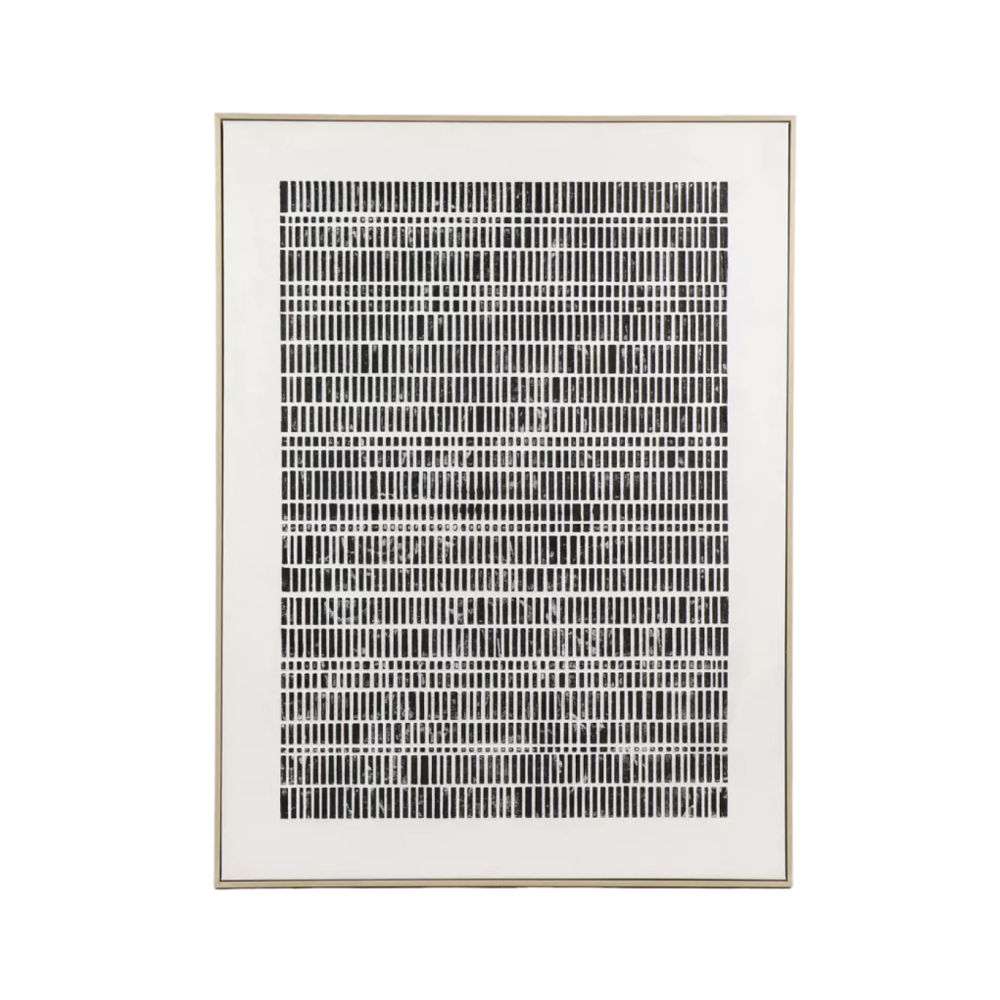Toile avec cadre Blanche