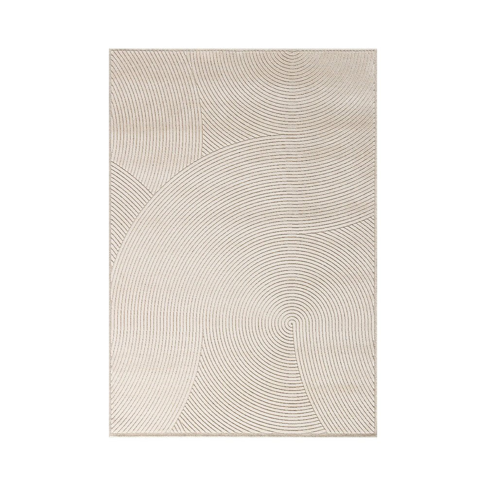 Tapis laine et viscose à motif