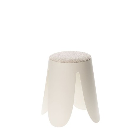 Set de 2 tabourets blanc