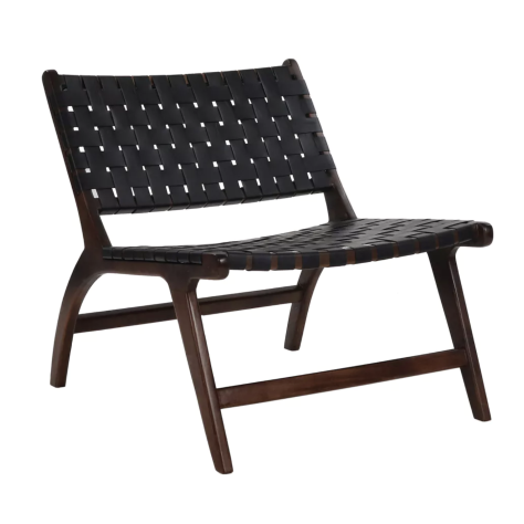 Chaise lounge Aosta noir