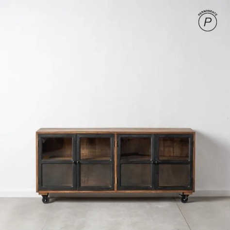 Bahut Indus en bois de manguier 160 cm